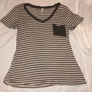 3/$20 Green striped shirt